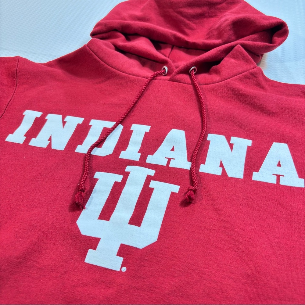 Indiana University Hoodie - Size Small - Unisex Pullover Sweatshirt IU Logo